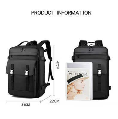 31x22x47cm 여행 사업 배낭 ISO 방수 학교 배낭 USB 충전기 포트