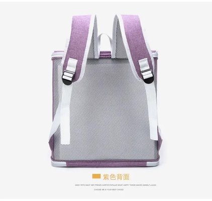 통기성 애완동물 운반기 고양이 새끼 개 배낭 비행사 캡슐 윈도우 배낭